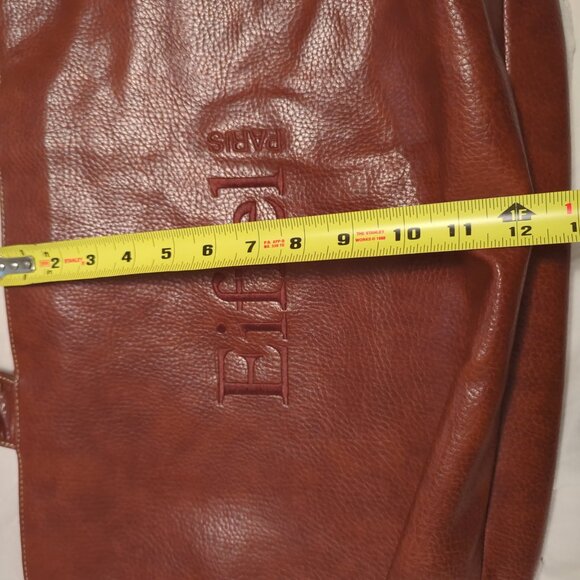 LA Tour Eiffel Paris Large Tote Brown, With Storage Bag - Picture 6 of 9